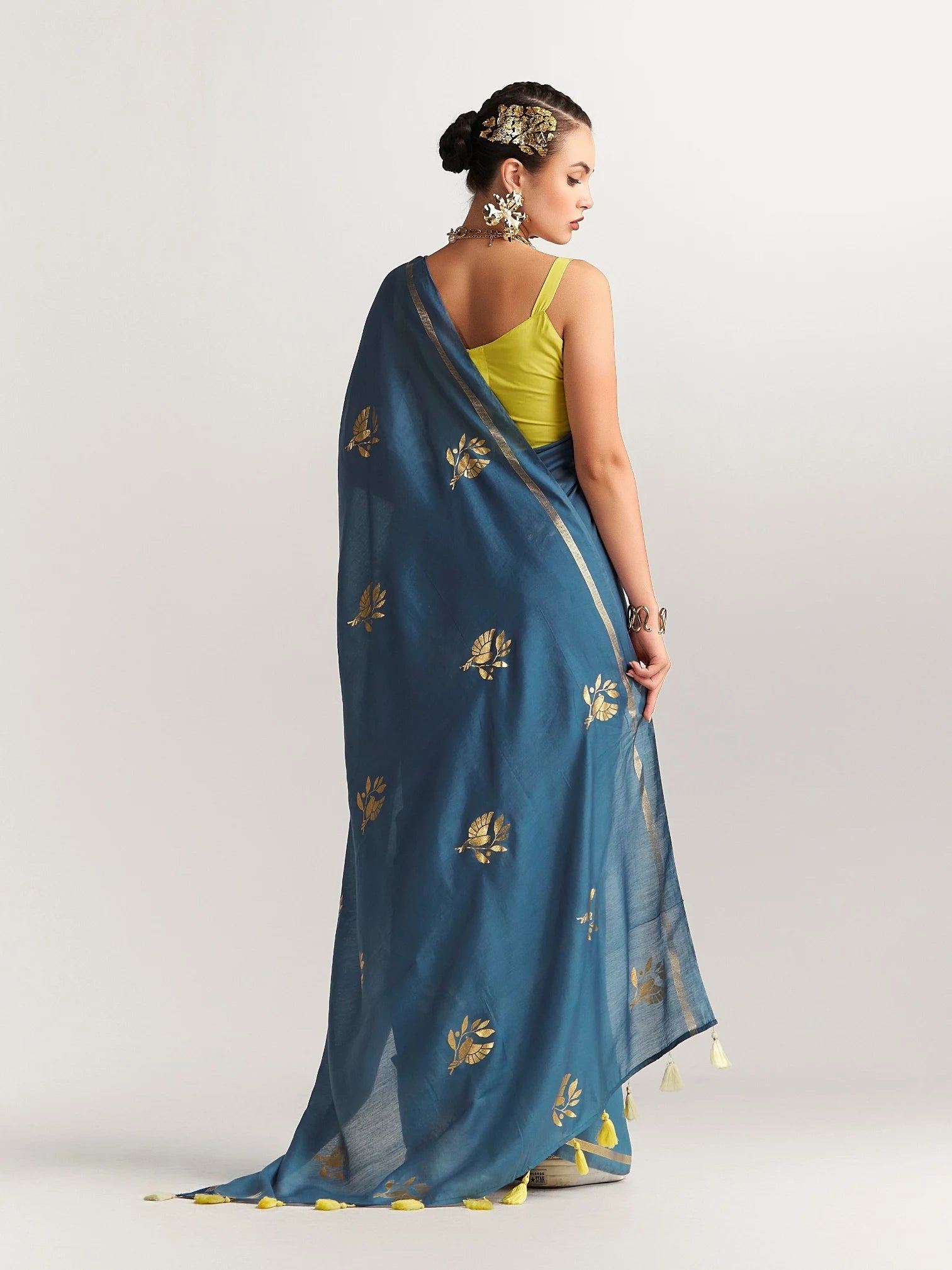 PERI PERI BIRD SAREE WITH BLOUSE