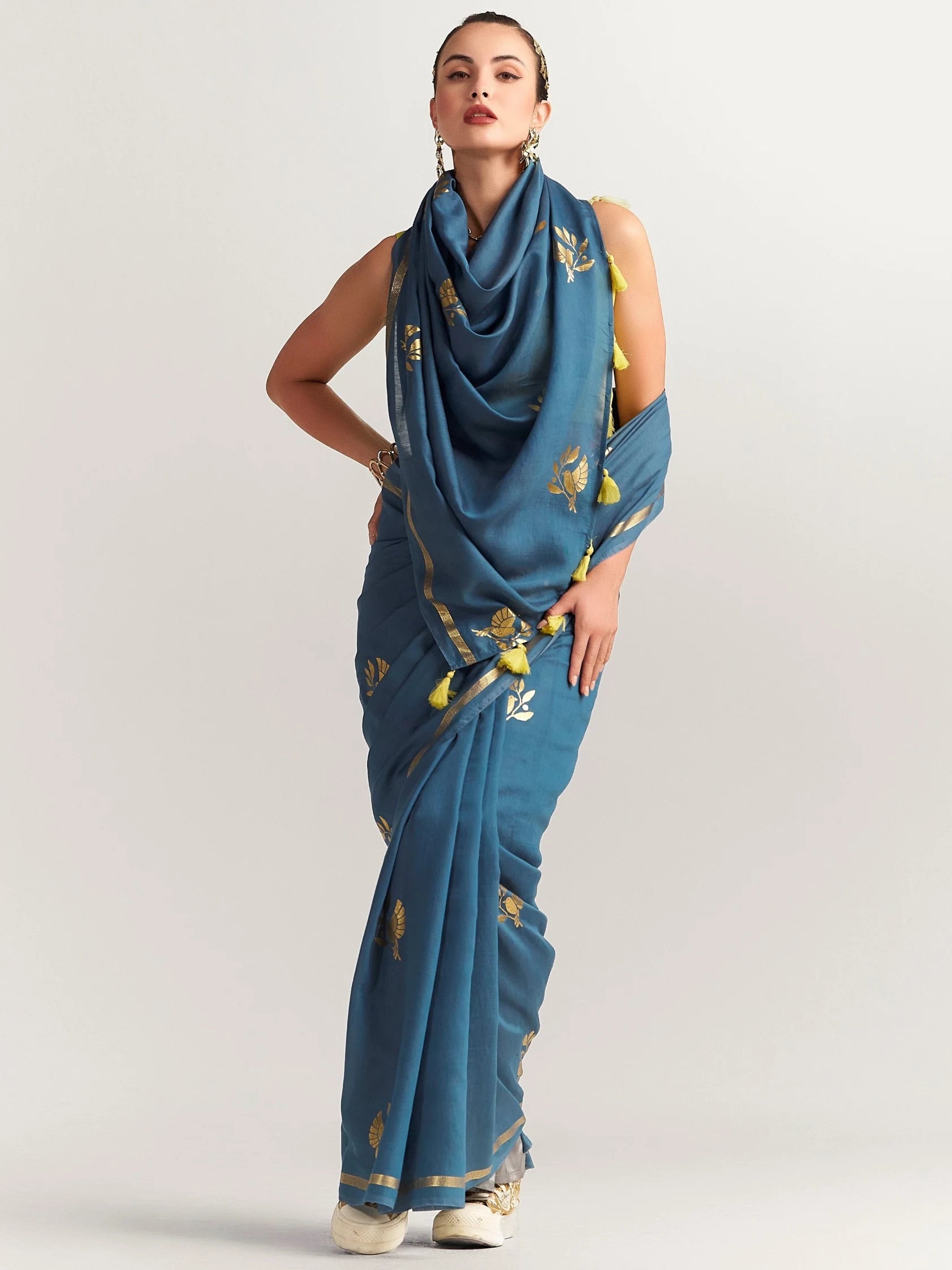 PERI PERI BIRD SAREE WITH BLOUSE