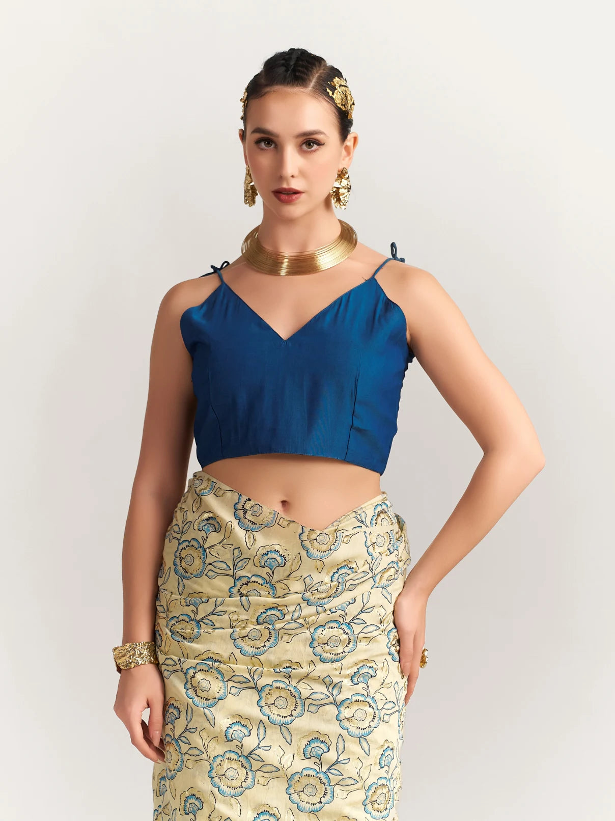 PERI PERI ROSE SAREE WITH BLOUSE