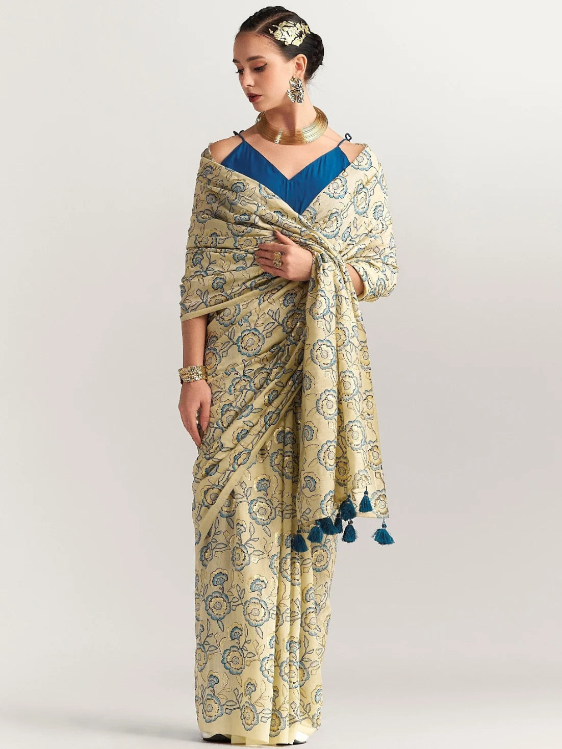 PERI PERI ROSE SAREE WITH BLOUSE