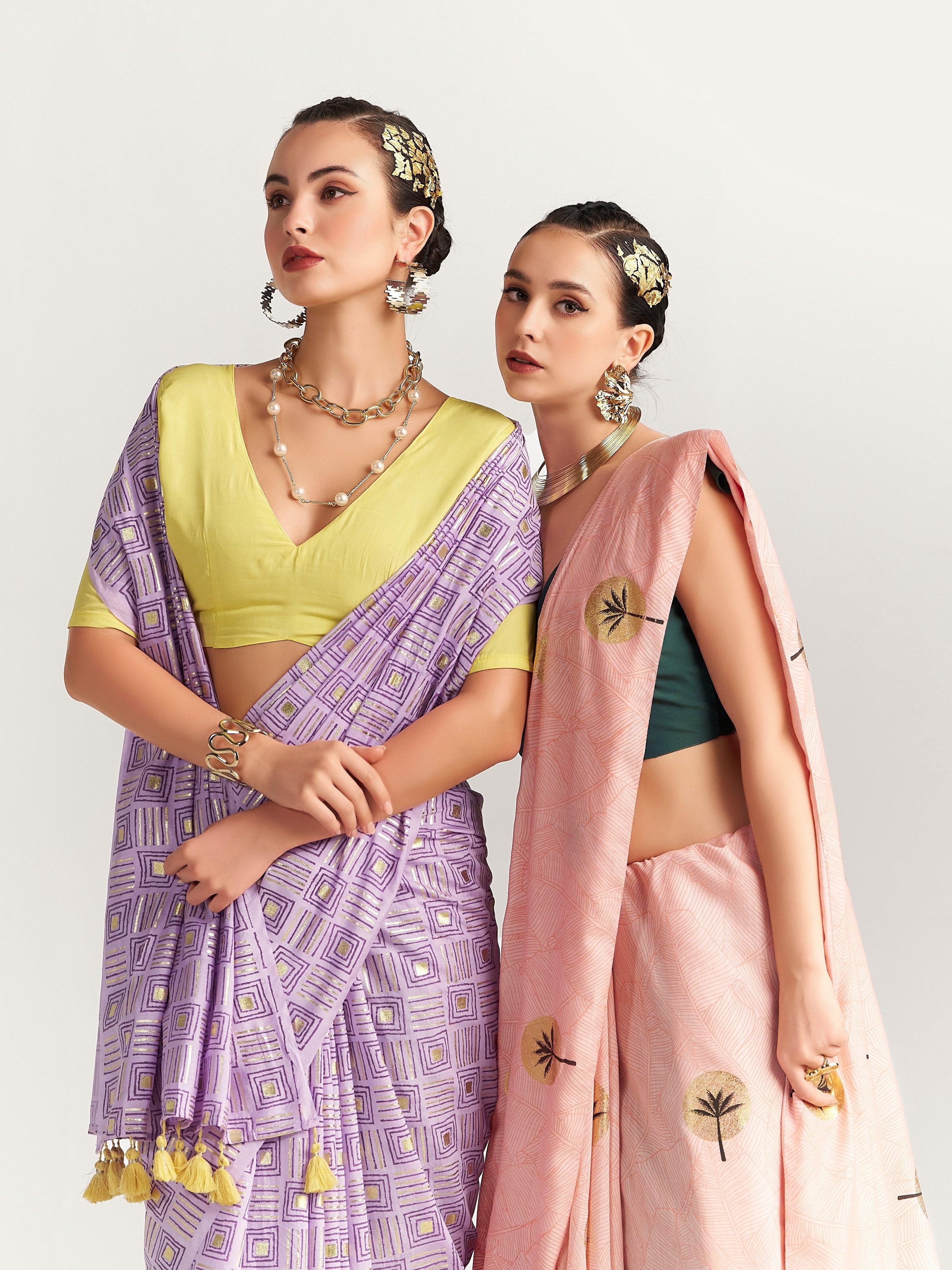 PERI PERI CHECKS SAREE WITH BLOUSE