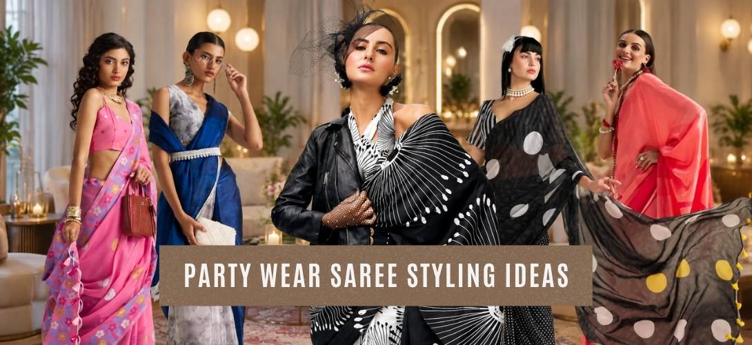 How to Style a Party Wear Saree for a Glamorous Look?