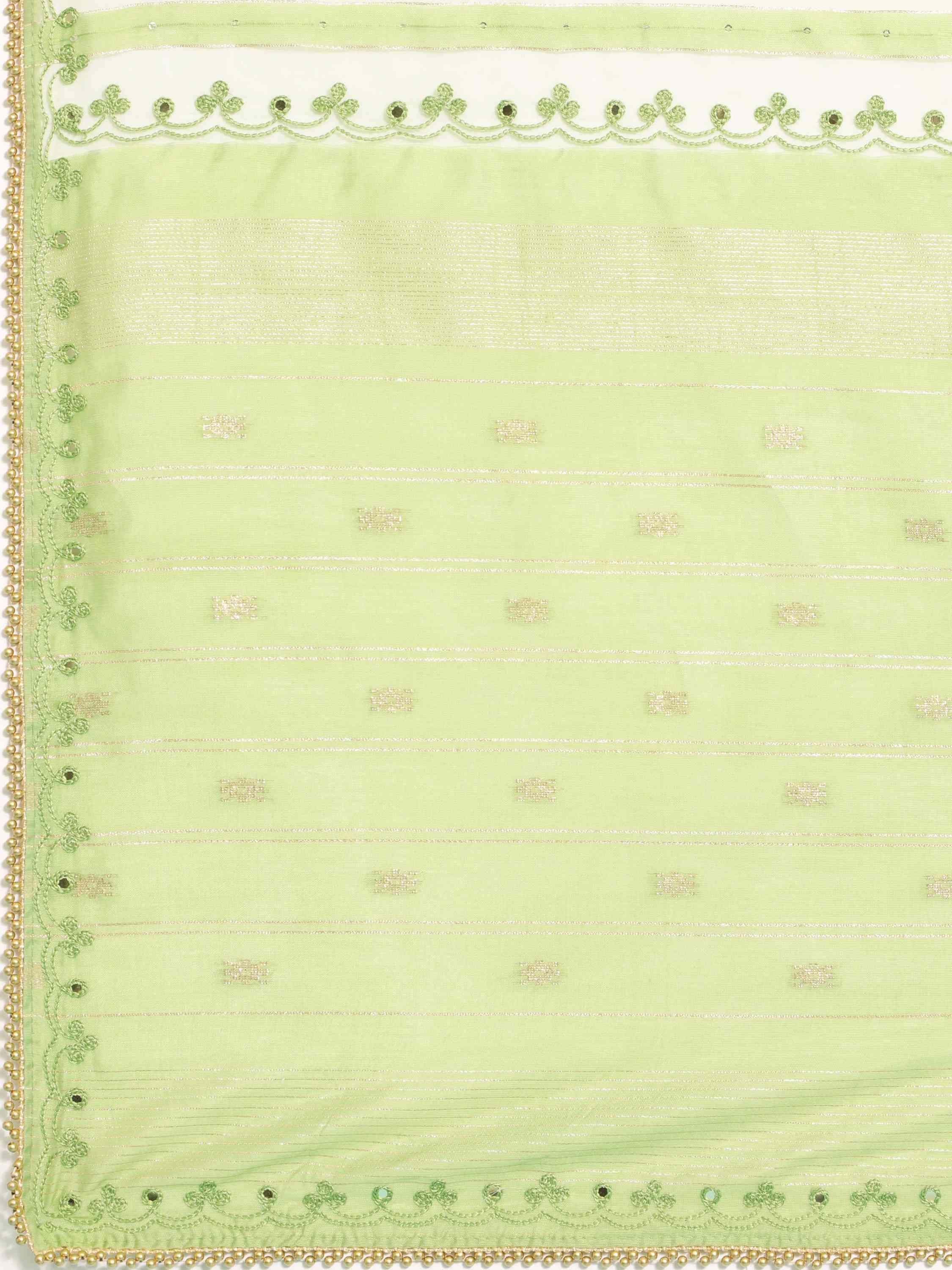 GREEN FEEZY FIGARO LIVA SILK SAREE