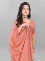 FEEZY LINEN SAREE WITH BLOUSE