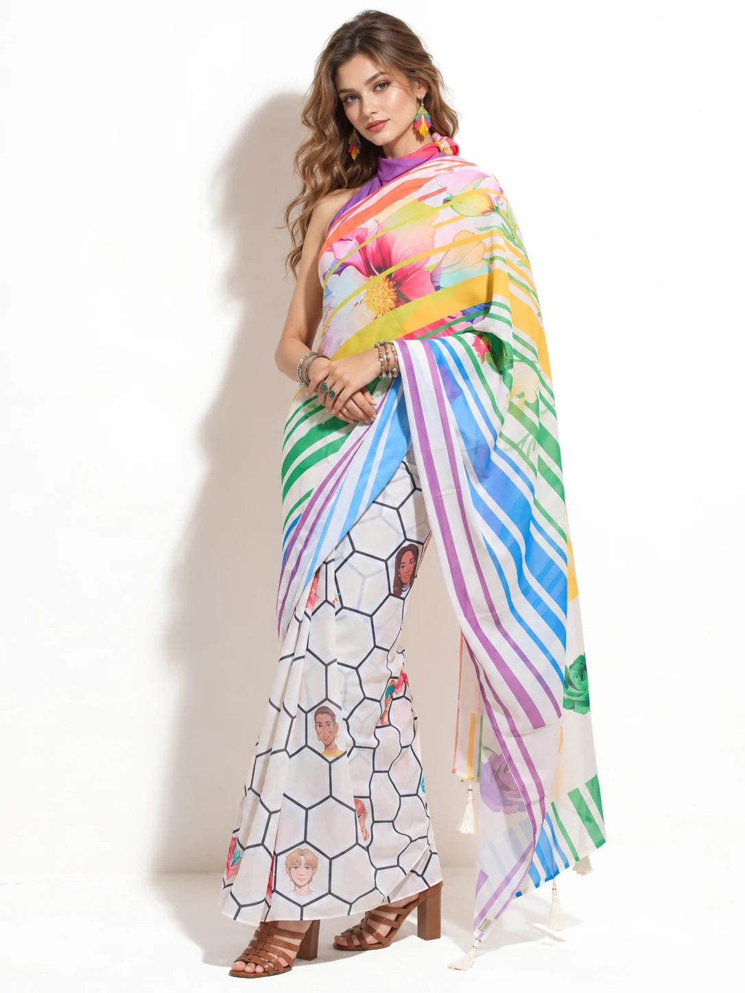 FLOWERS OF PRIDE SAREE