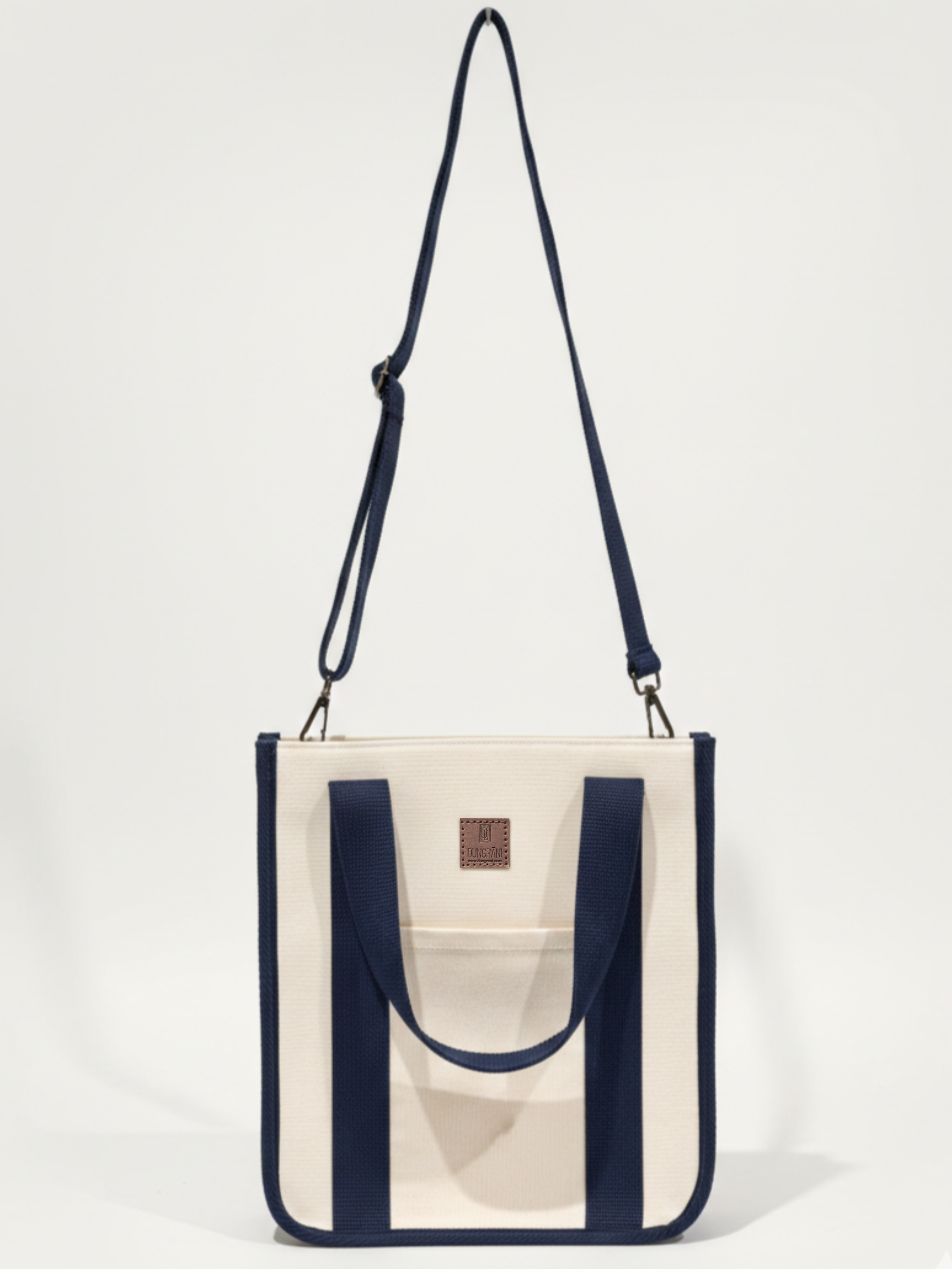 NATURAL BEIGE LARGE CLASSIC CANVAS TOTE BAG