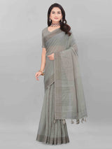 FEEZY LINEN SAREE WITH BLOUSE