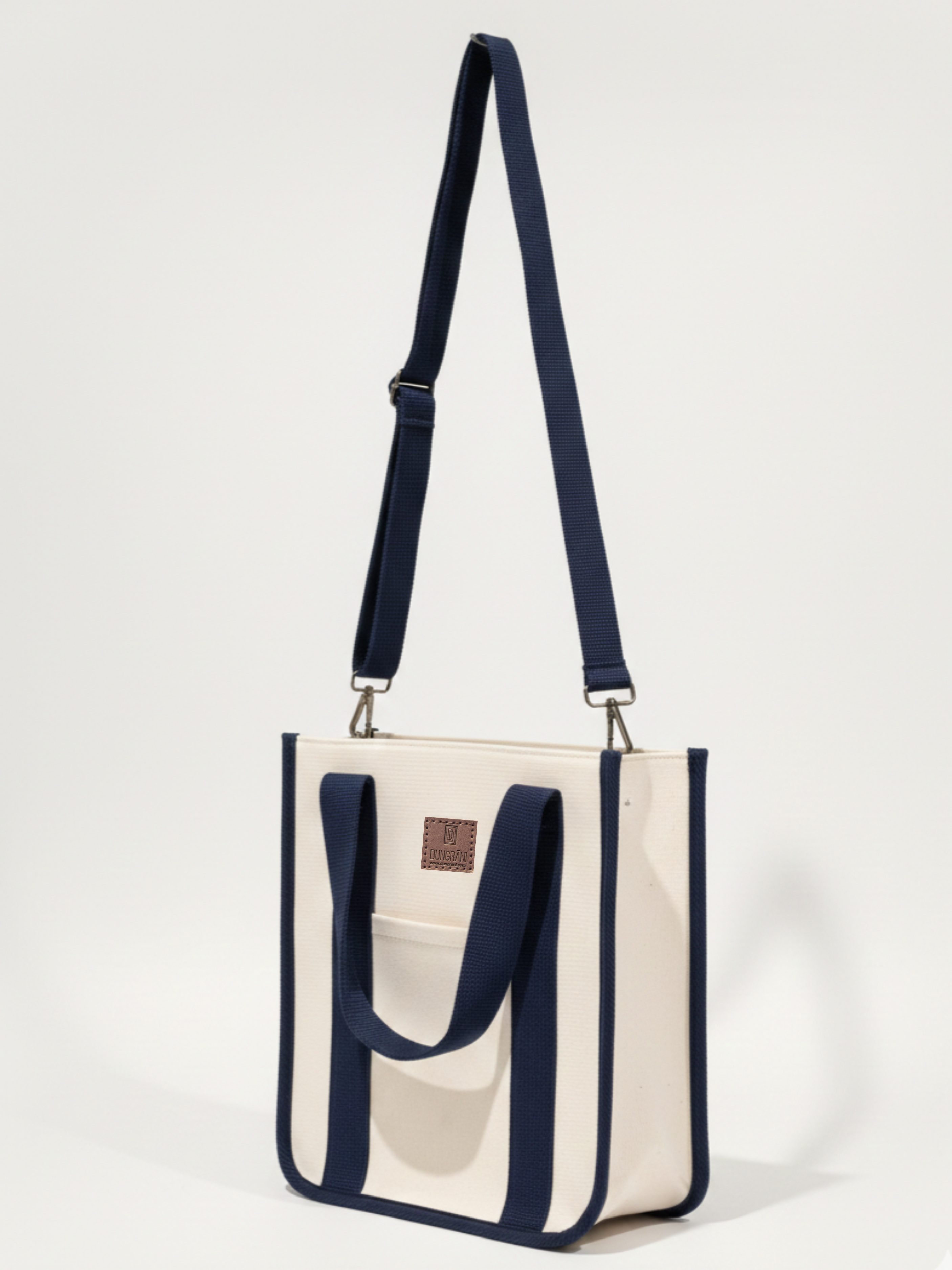 NATURAL BEIGE LARGE CLASSIC CANVAS TOTE BAG