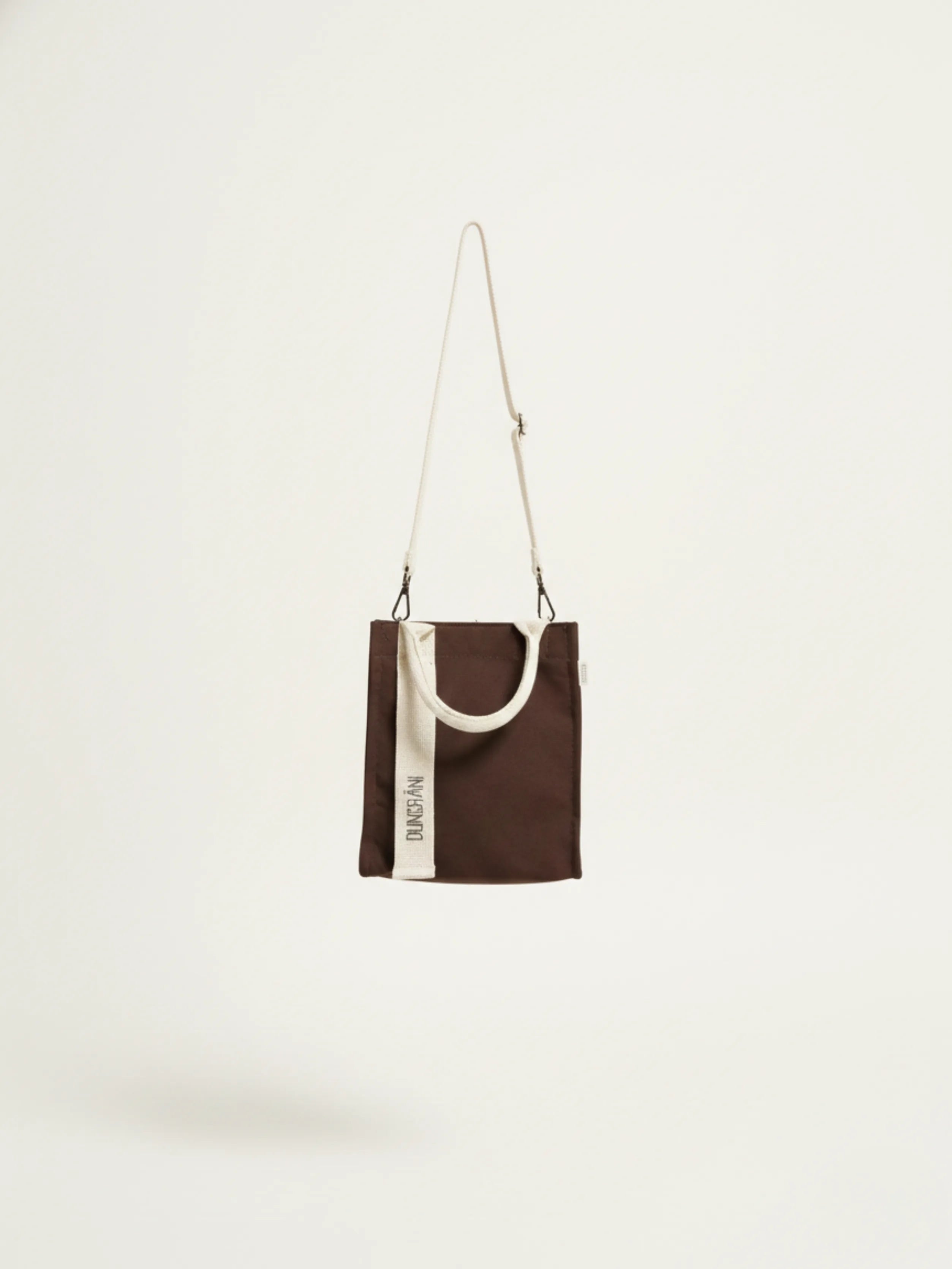 BROWN MINI SQUAR TOTE BAG