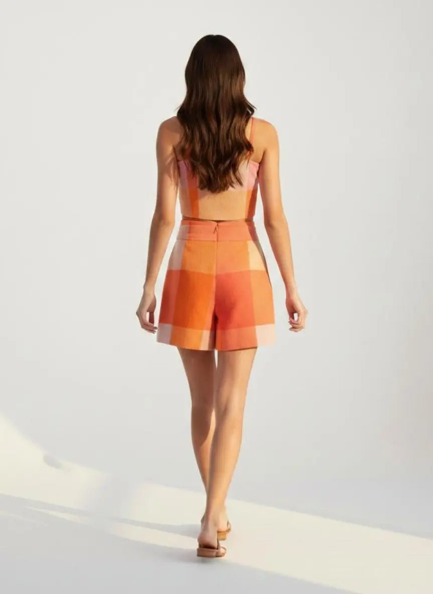 VISCOSE MUL MADRAS CHECKS CO-ORD SET