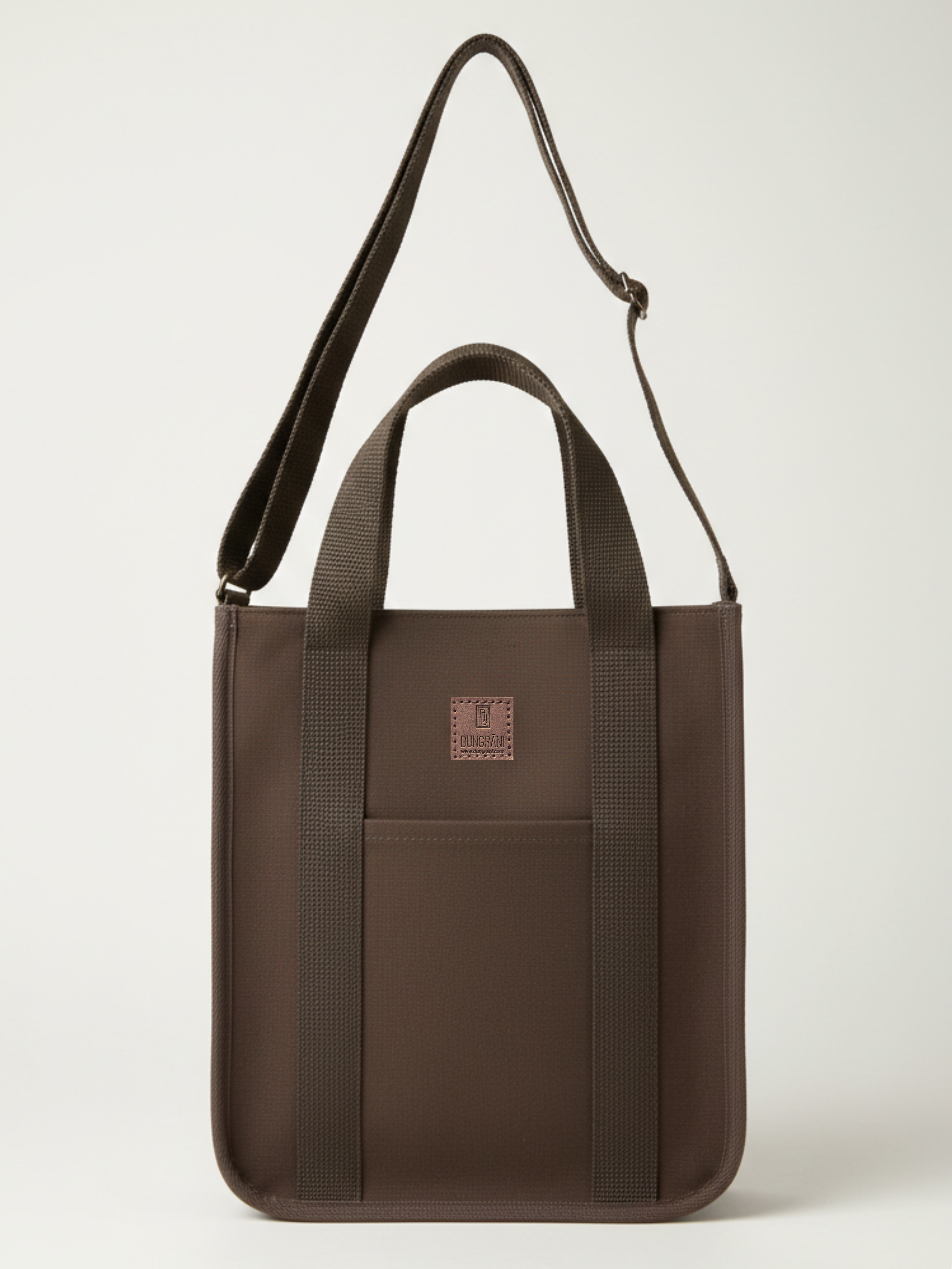 BROWN LARGE CLASSIC CANVAS TOTE BAG
