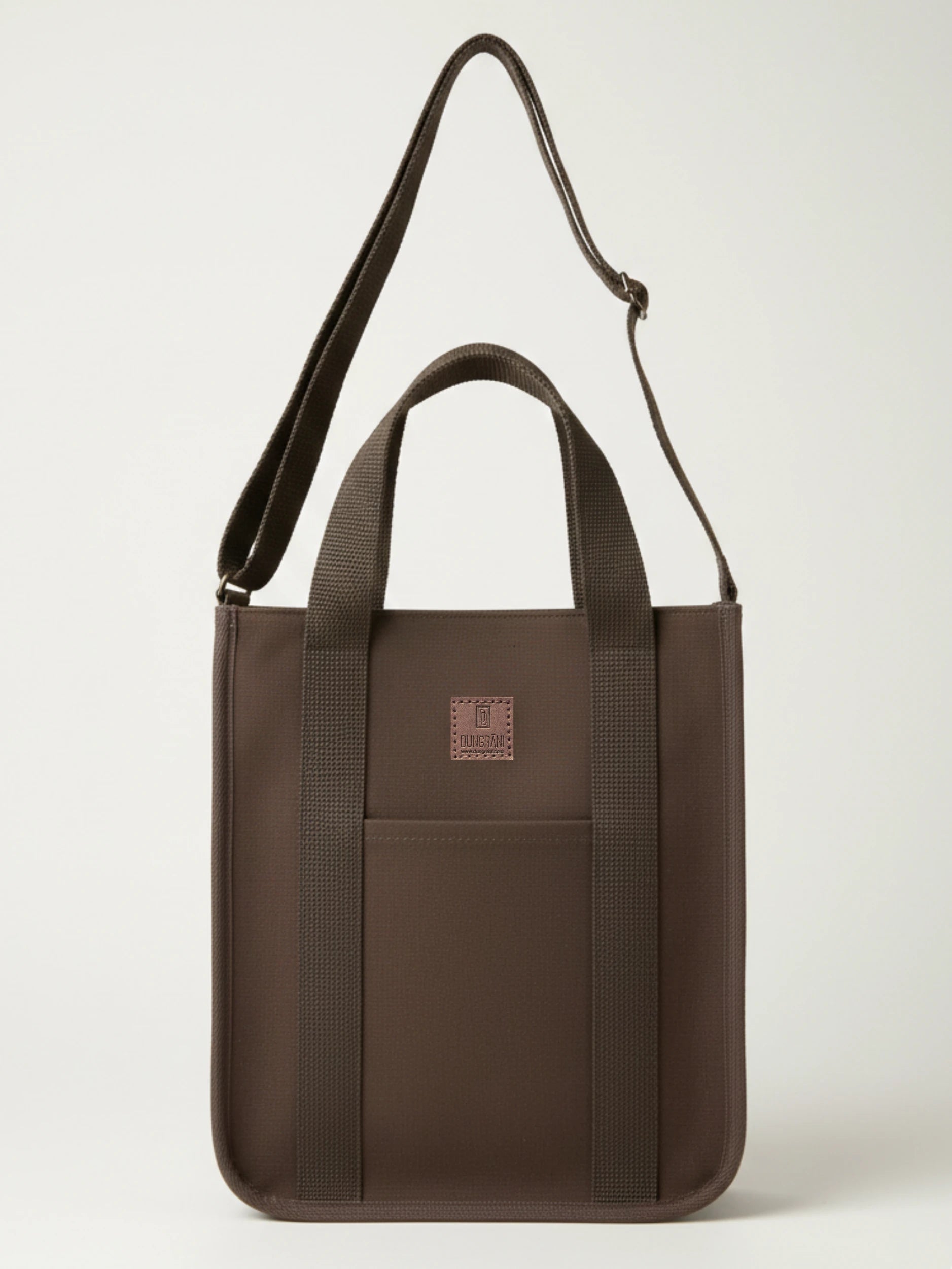 BROWN LARGE CLASSIC CANVAS TOTE BAG