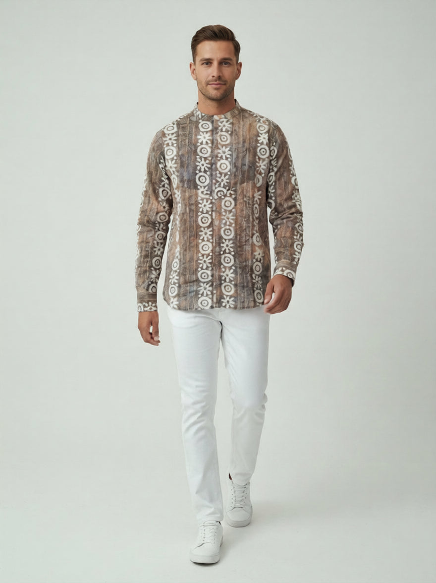 MAHENDI CC NR GOLD BATIK MENS SHIRT