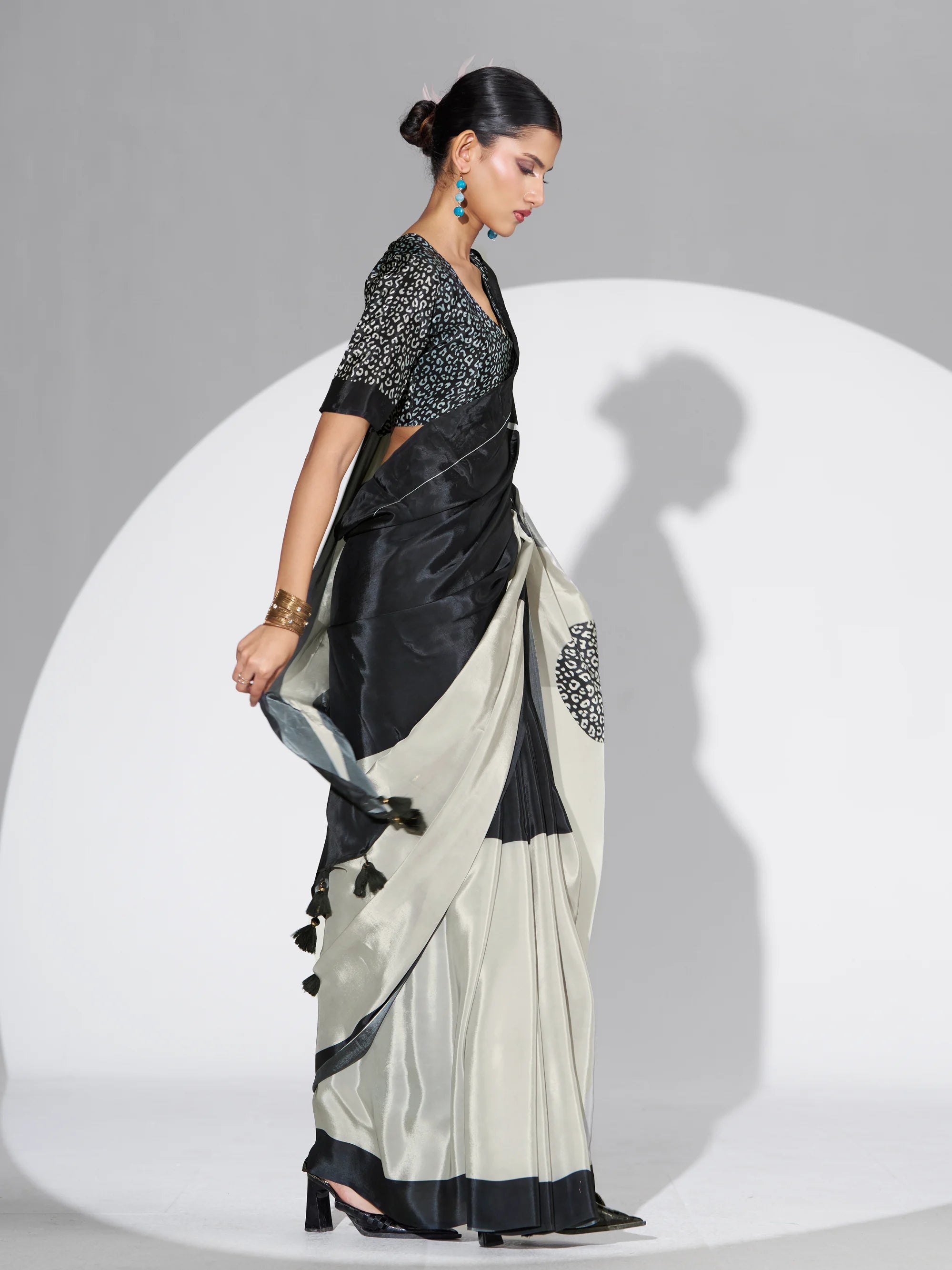 PURE CREPE DIGITAL PRINTED SAREE
