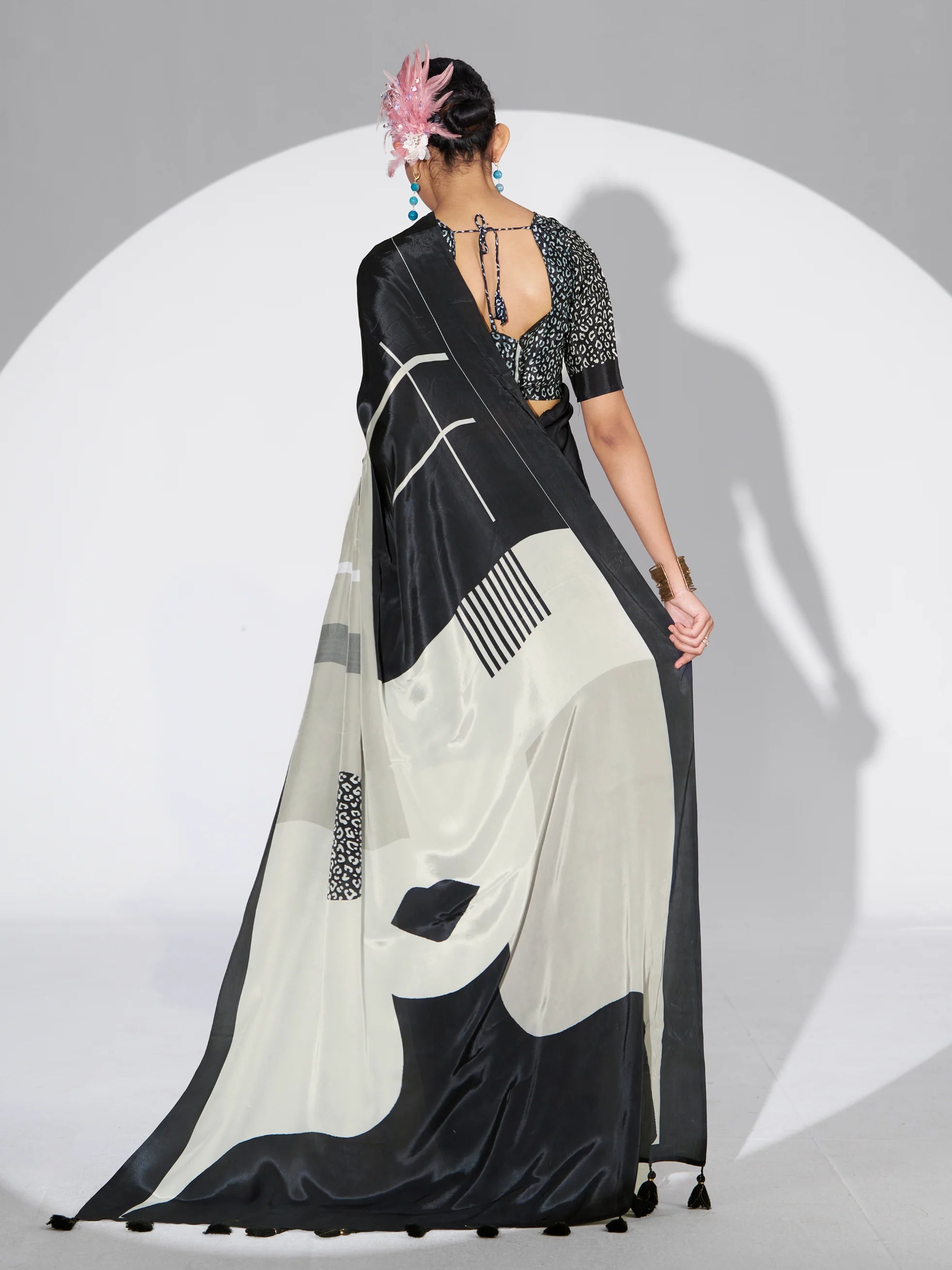 PURE CREPE DIGITAL PRINTED SAREE