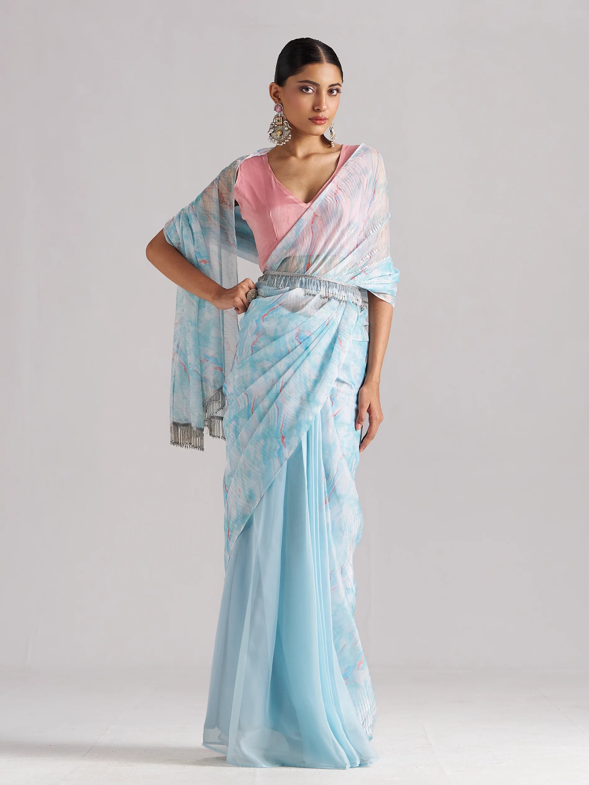 ANGLE LITE READY TO WEAR SAREE WITH BLOUSE