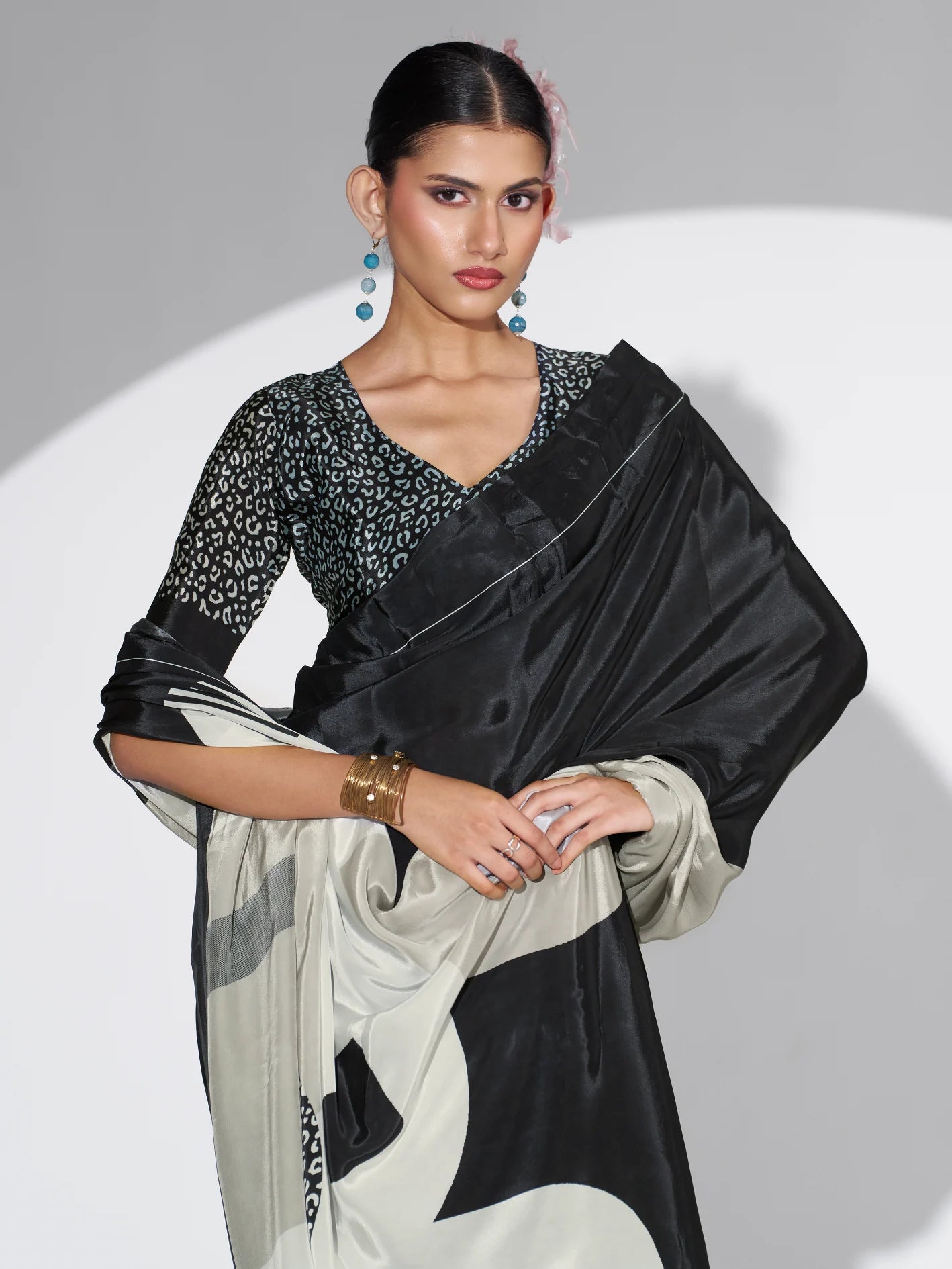 PURE CREPE DIGITAL PRINTED SAREE
