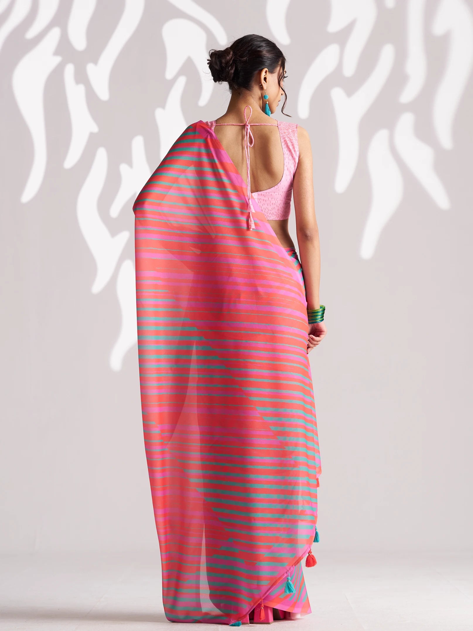 ARCHIE SPARKLE LAHERIYA DIGITAL PRINTED SAREE