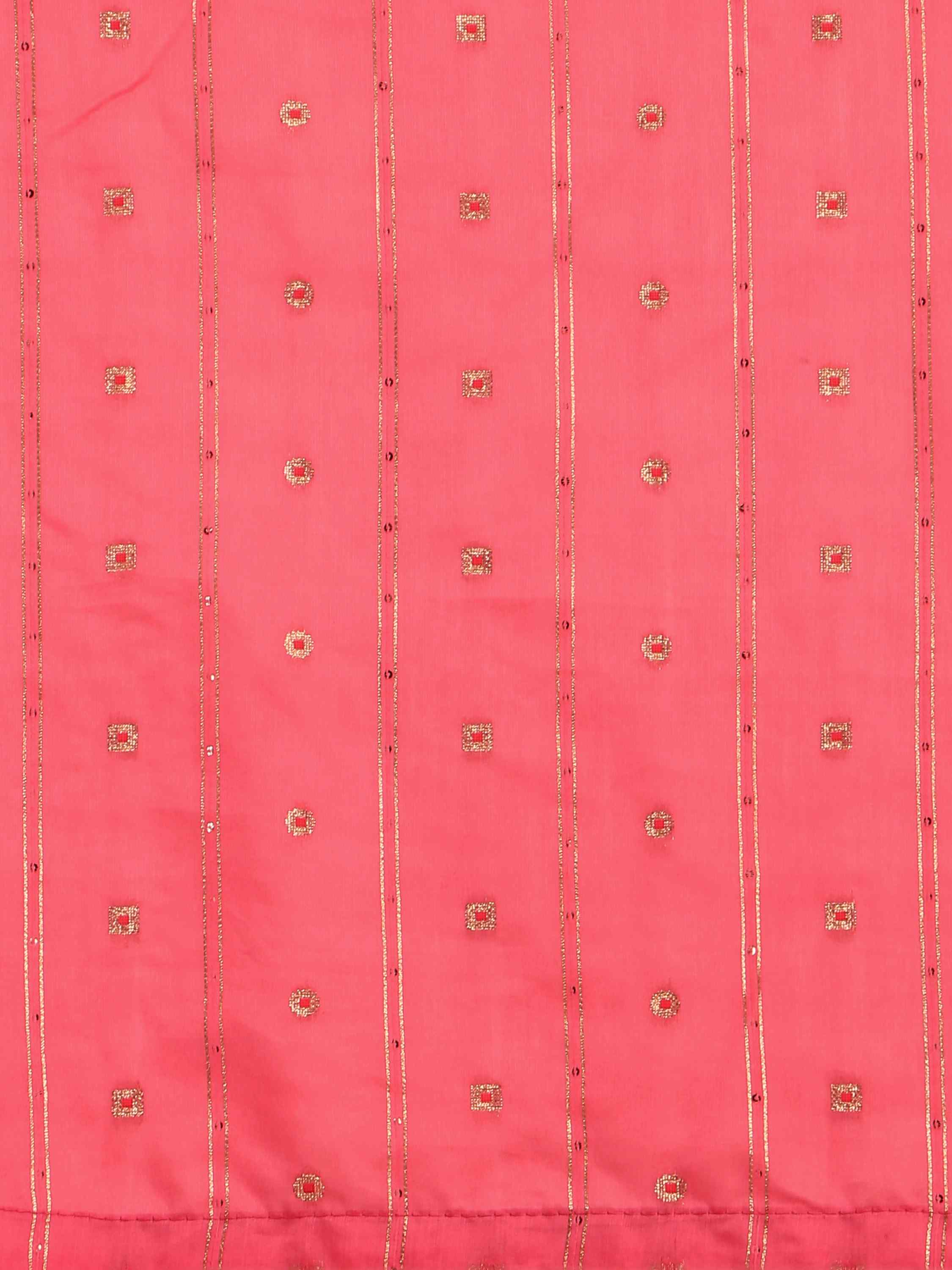 PINK LIVA FEEZY FIGARO SILK SAREE