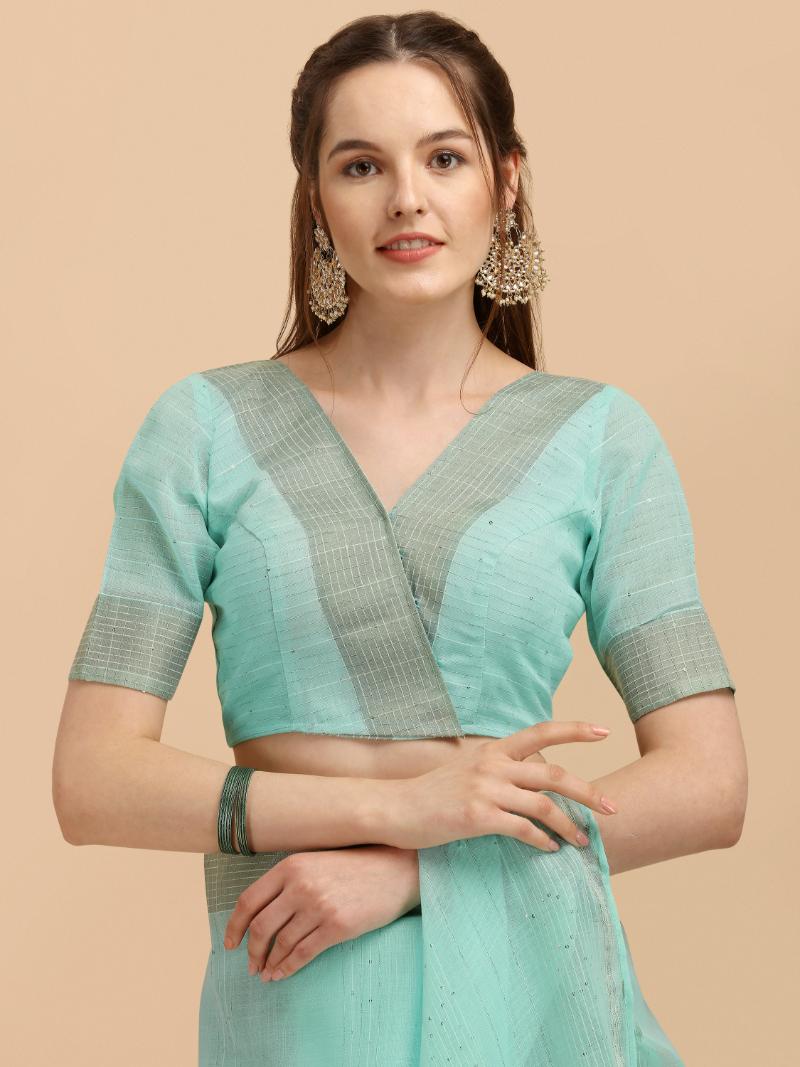 FEEZY LINEN SAREE WITH BLOUSE