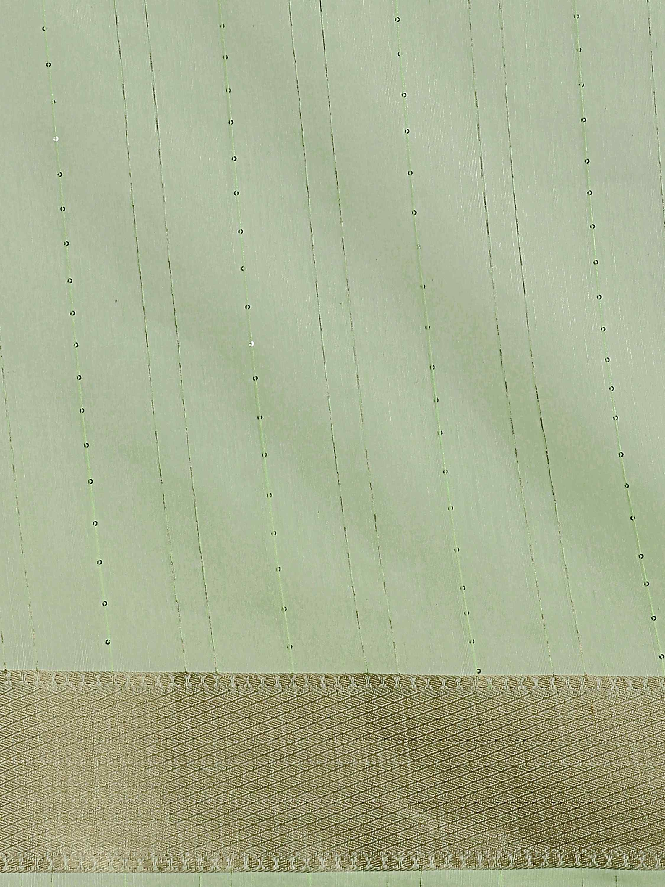 PISTA GREEN SUNFLOWER COTTON SILK SAREE WITH BLOUSE