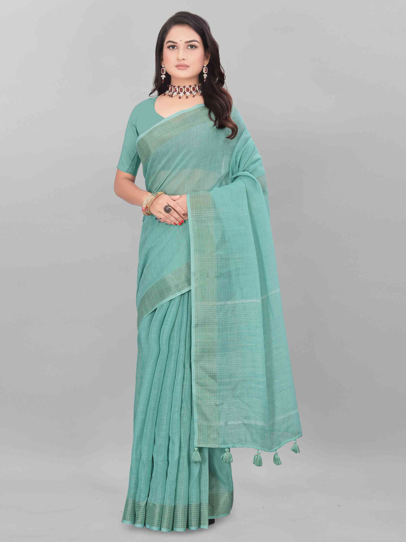 FEEZY LINEN SAREE WITH BLOUSE