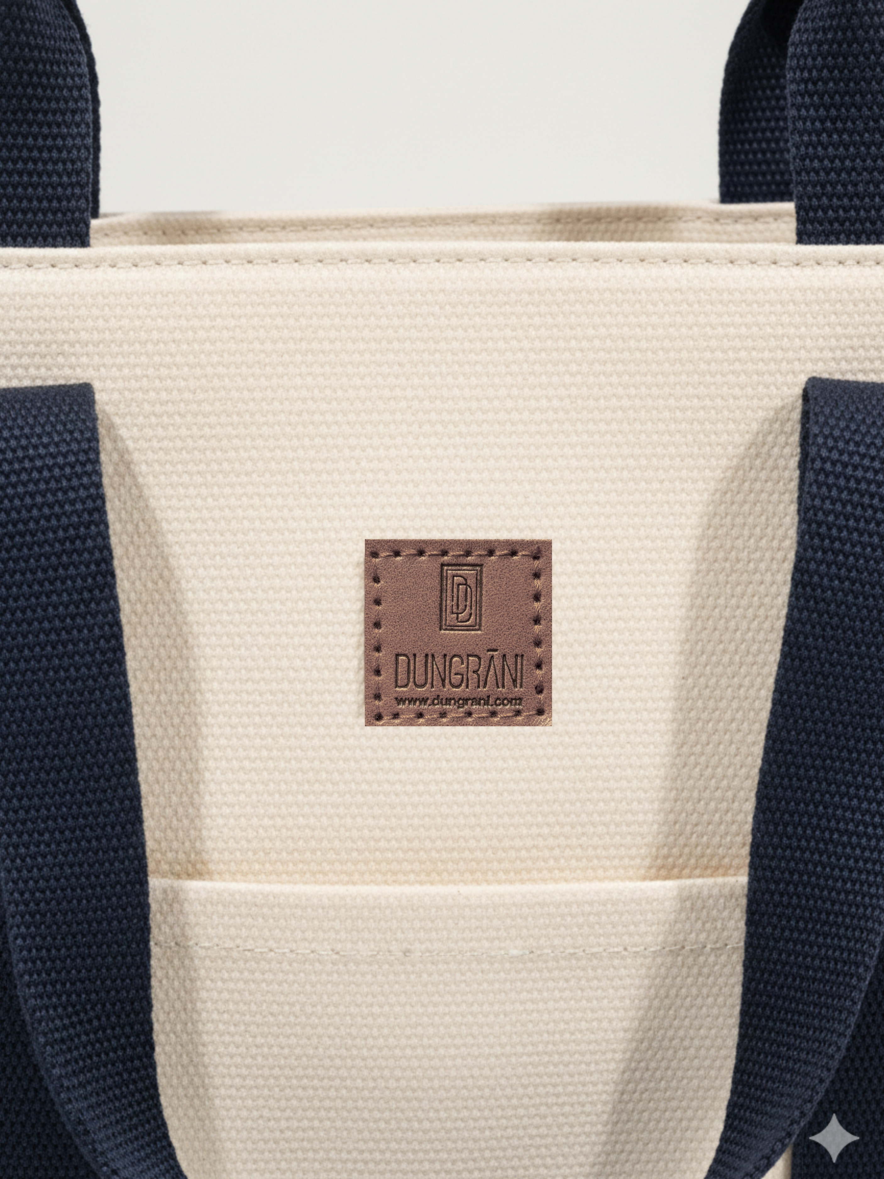 NATURAL BEIGE LARGE CLASSIC CANVAS TOTE BAG