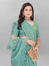 FEEZY LINEN SAREE WITH BLOUSE