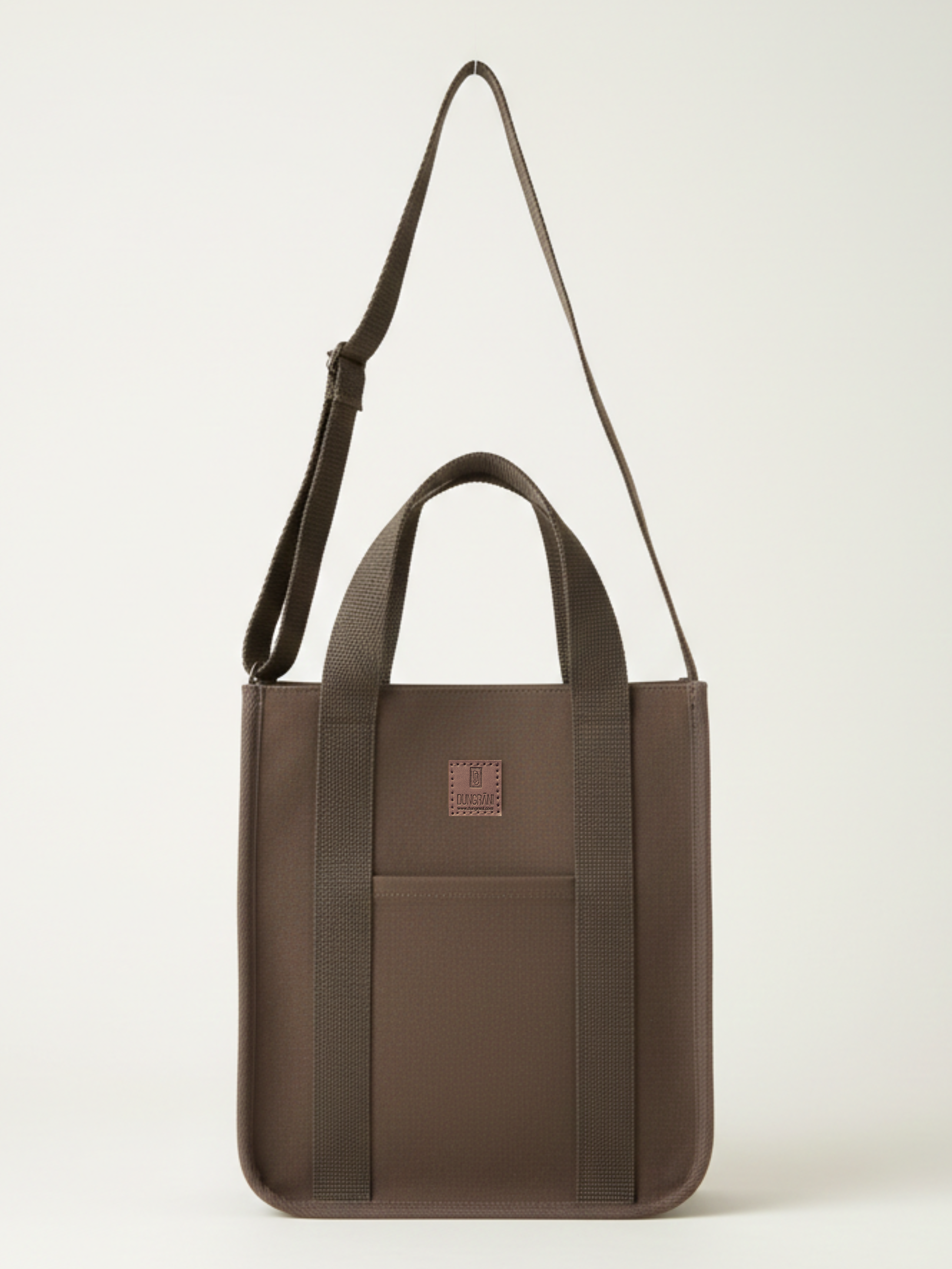 BROWN LARGE CLASSIC CANVAS TOTE BAG