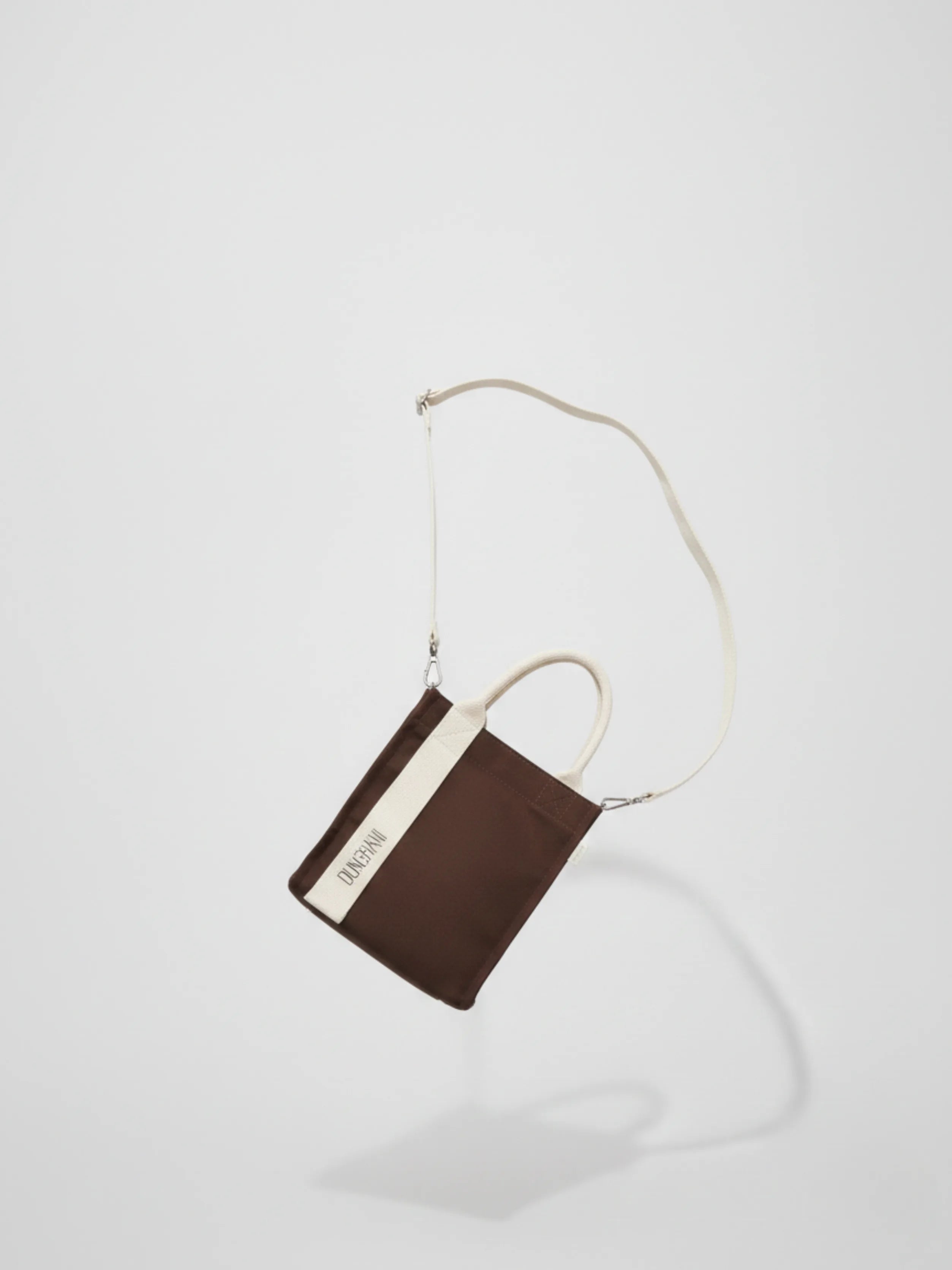 BROWN MINI SQUAR TOTE BAG