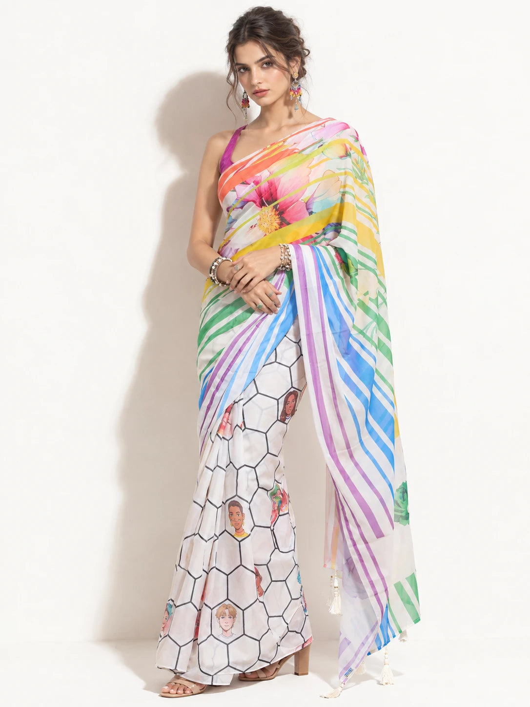 FLOWERS OF PRIDE SAREE