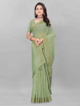 FEEZY LINEN SAREE WITH BLOUSE