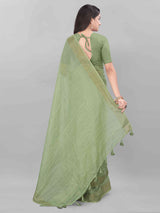 FEEZY LINEN SAREE WITH BLOUSE