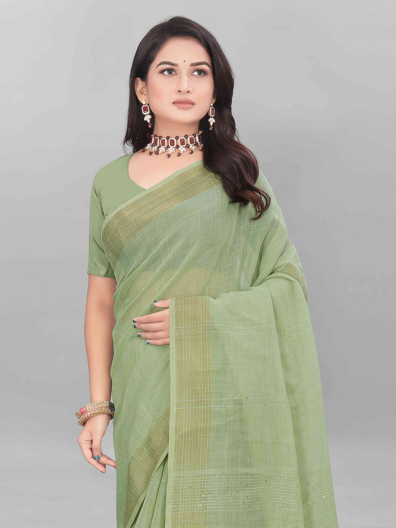 FEEZY LINEN SAREE WITH BLOUSE