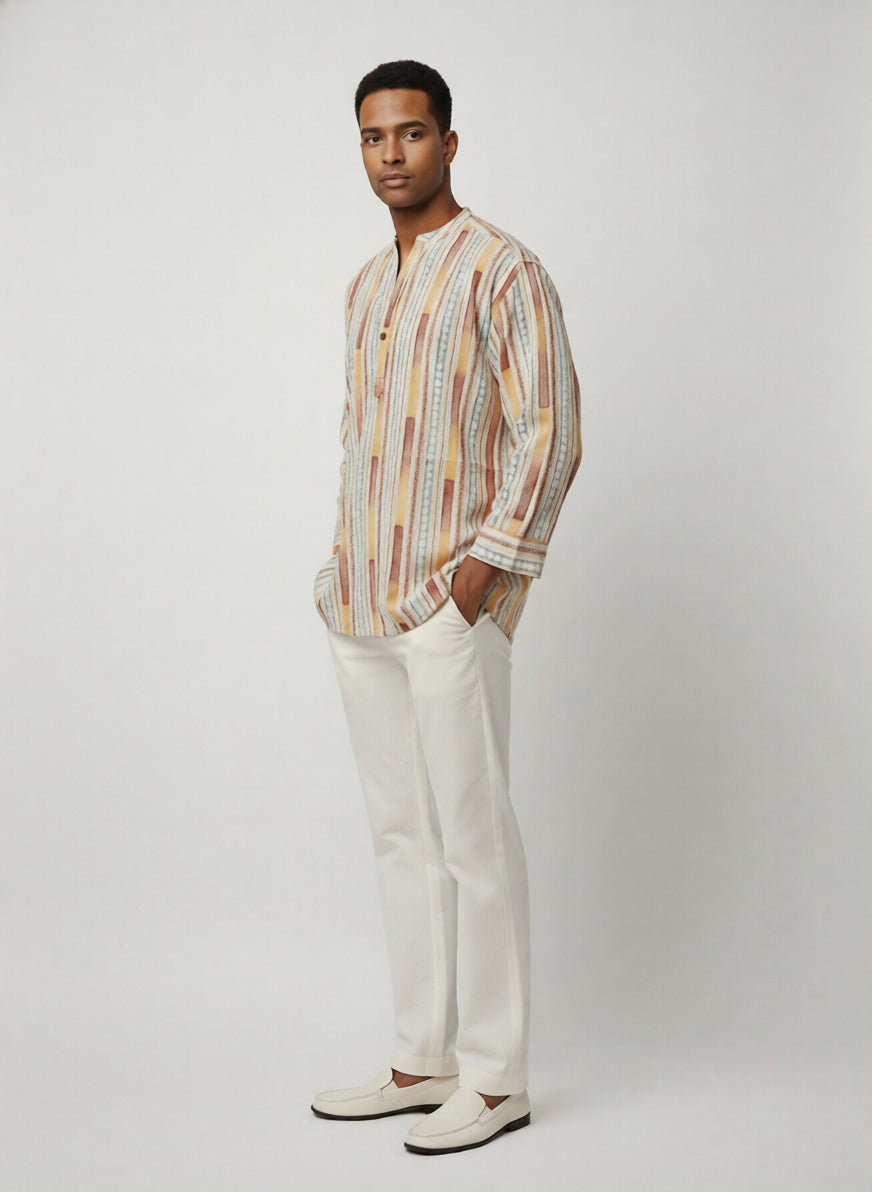 C.C CHAIN BATIK MULTI COLOR MENS SHIRT