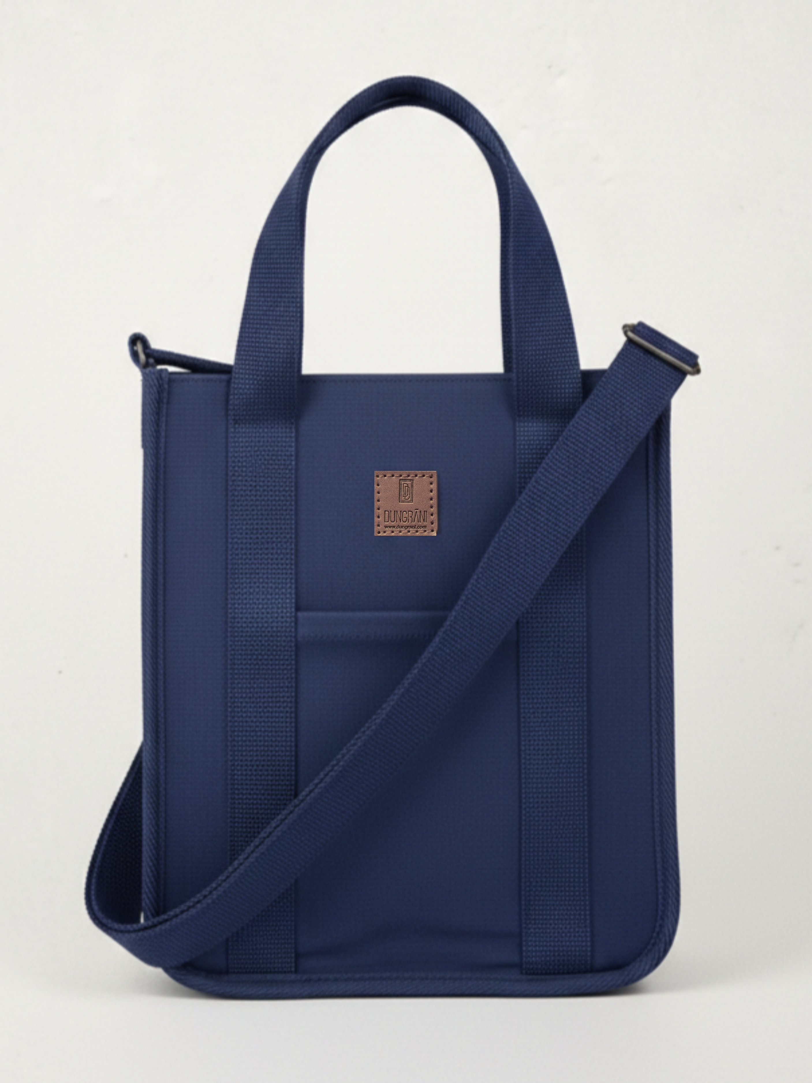 NAVY BLUE LARGE CLASSIC CANVAS TOTE BAG