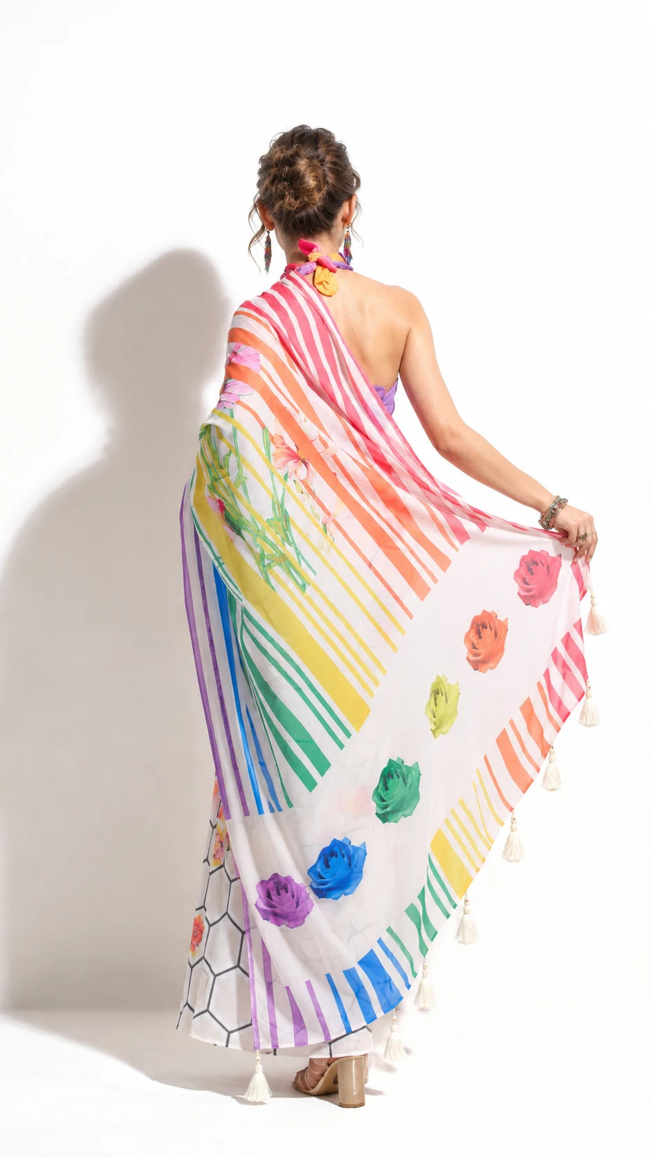 FLOWERS OF PRIDE SAREE