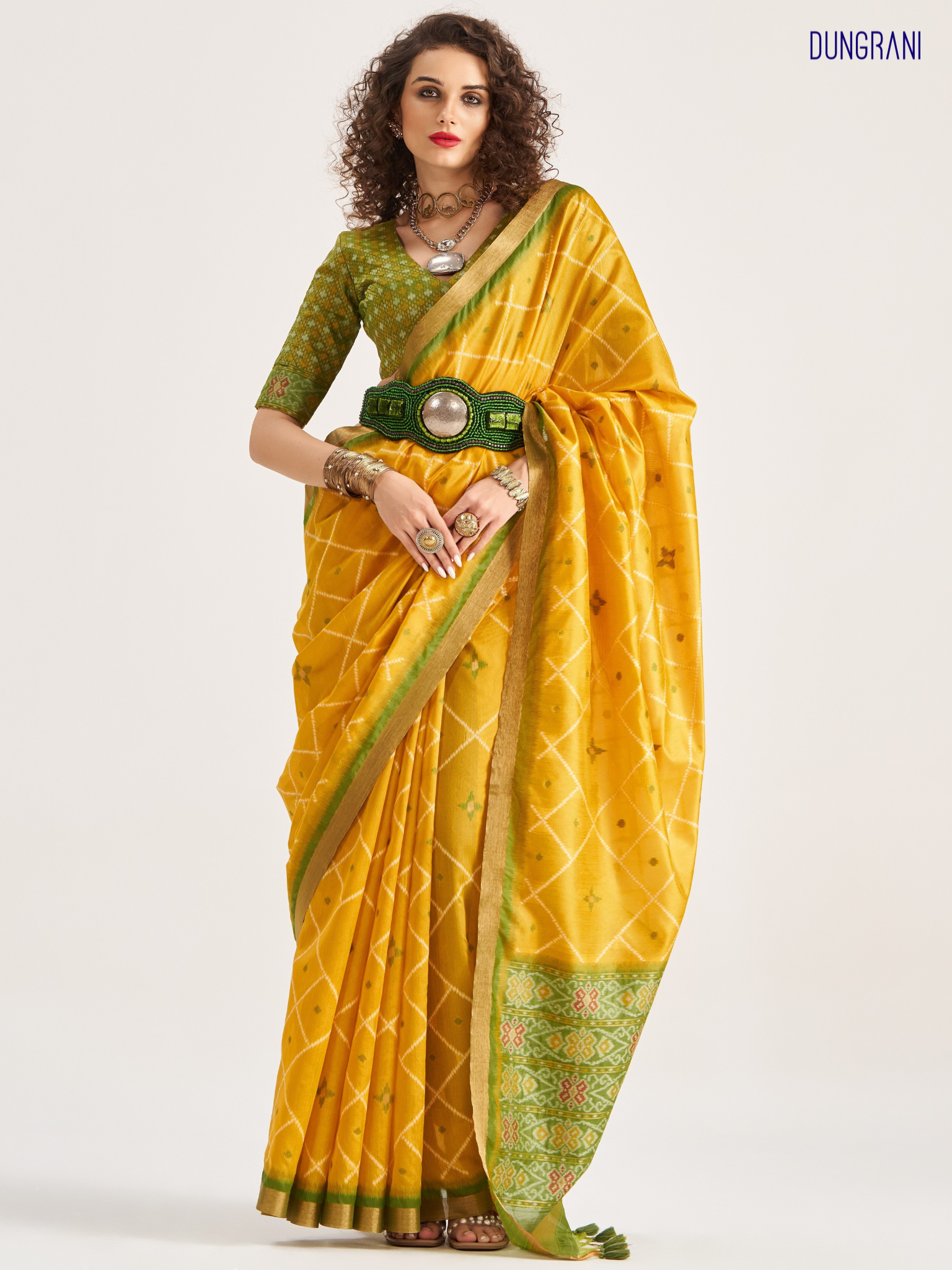 ART SILK BUTTERFLY SAREE WITH BLOUSE
