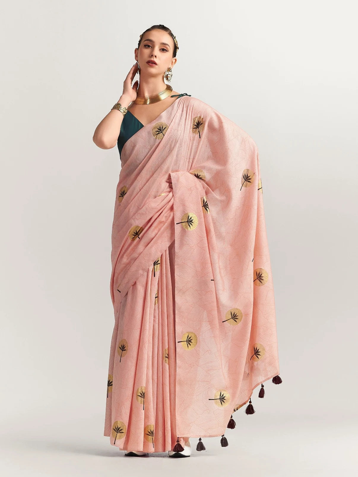 PERI PERI COCONUT SAREE WITH BLOUSE