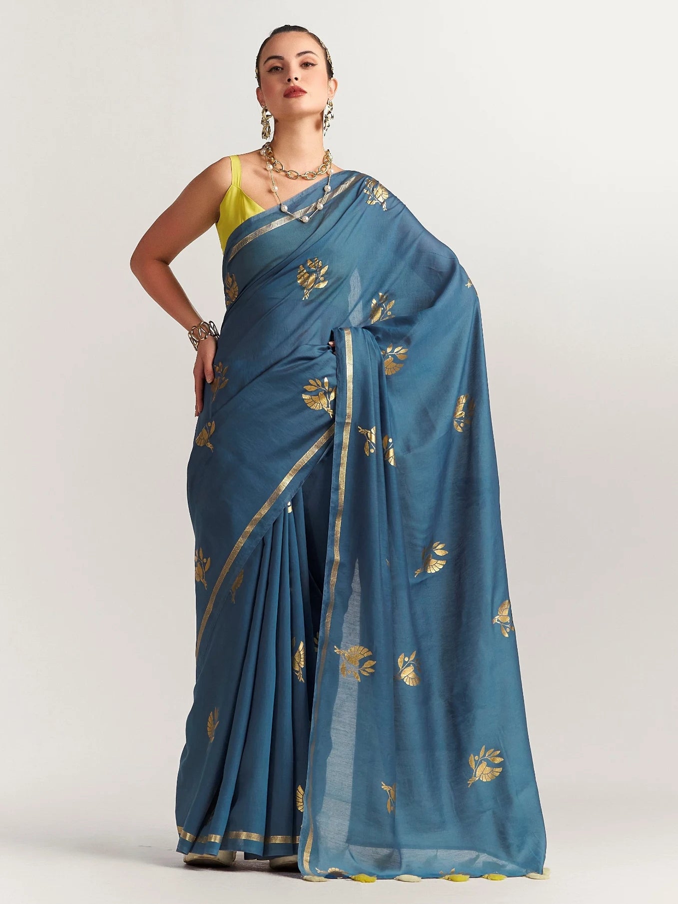 PERI PERI BIRD SAREE WITH BLOUSE