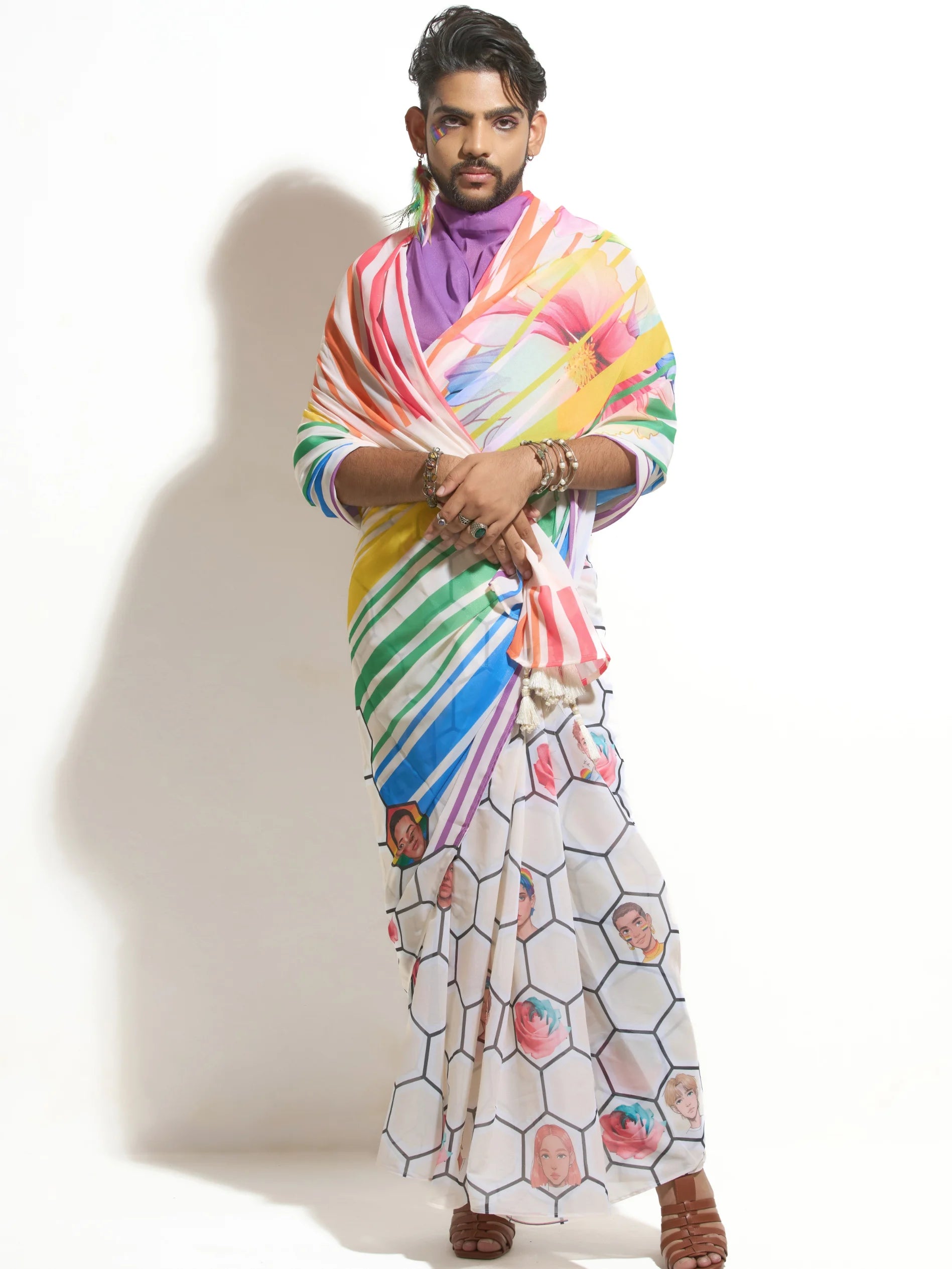 FLOWERS OF PRIDE SAREE