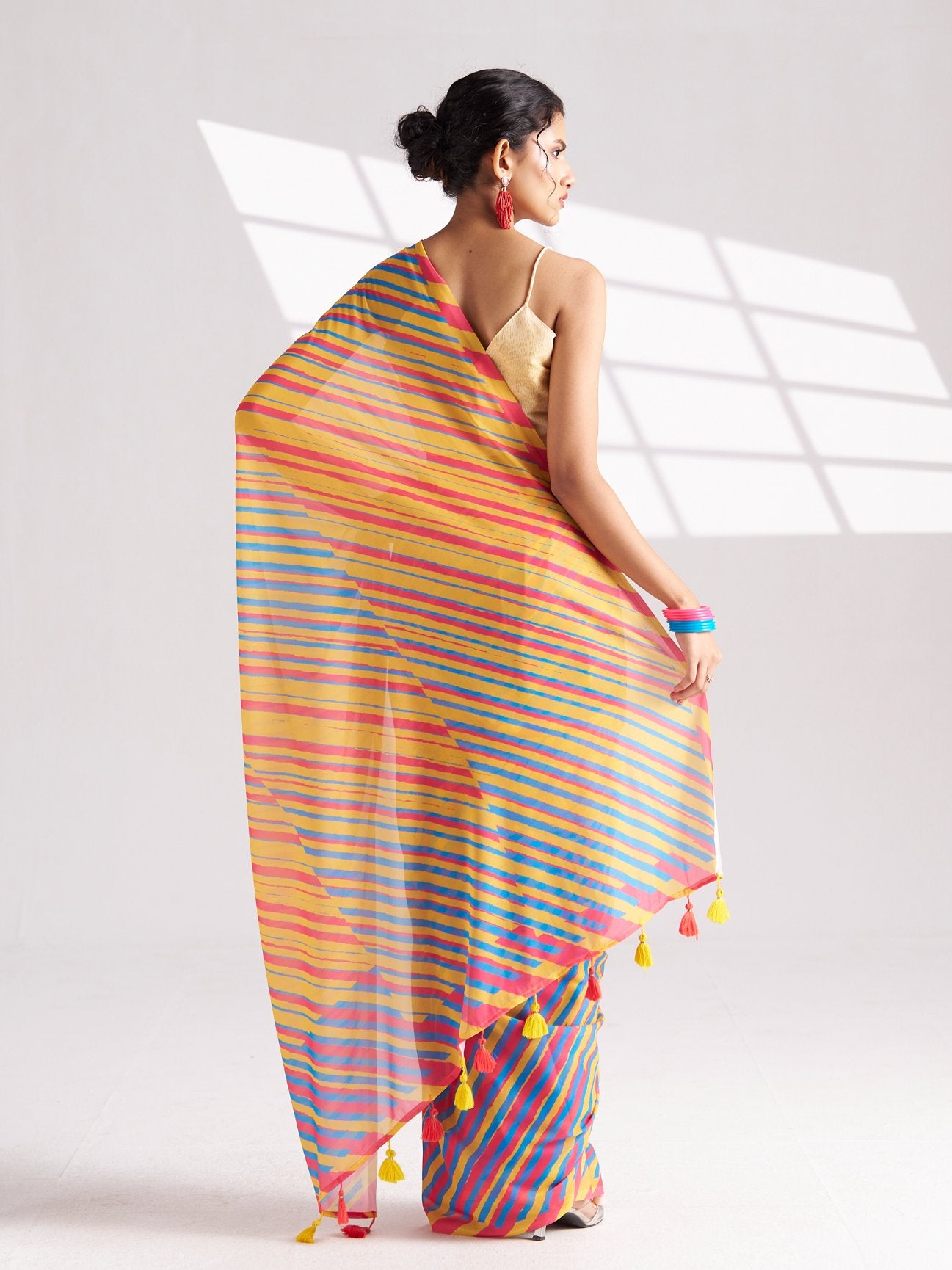 ARCHIE SPARKLE LAHERIYA DIGITAL PRINTED SAREE