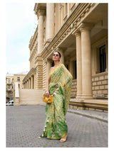 PASTEL GREEN MODAL MUL BATIK LIVA SAREE