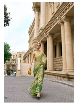 PASTEL GREEN MODAL MUL BATIK LIVA SAREE