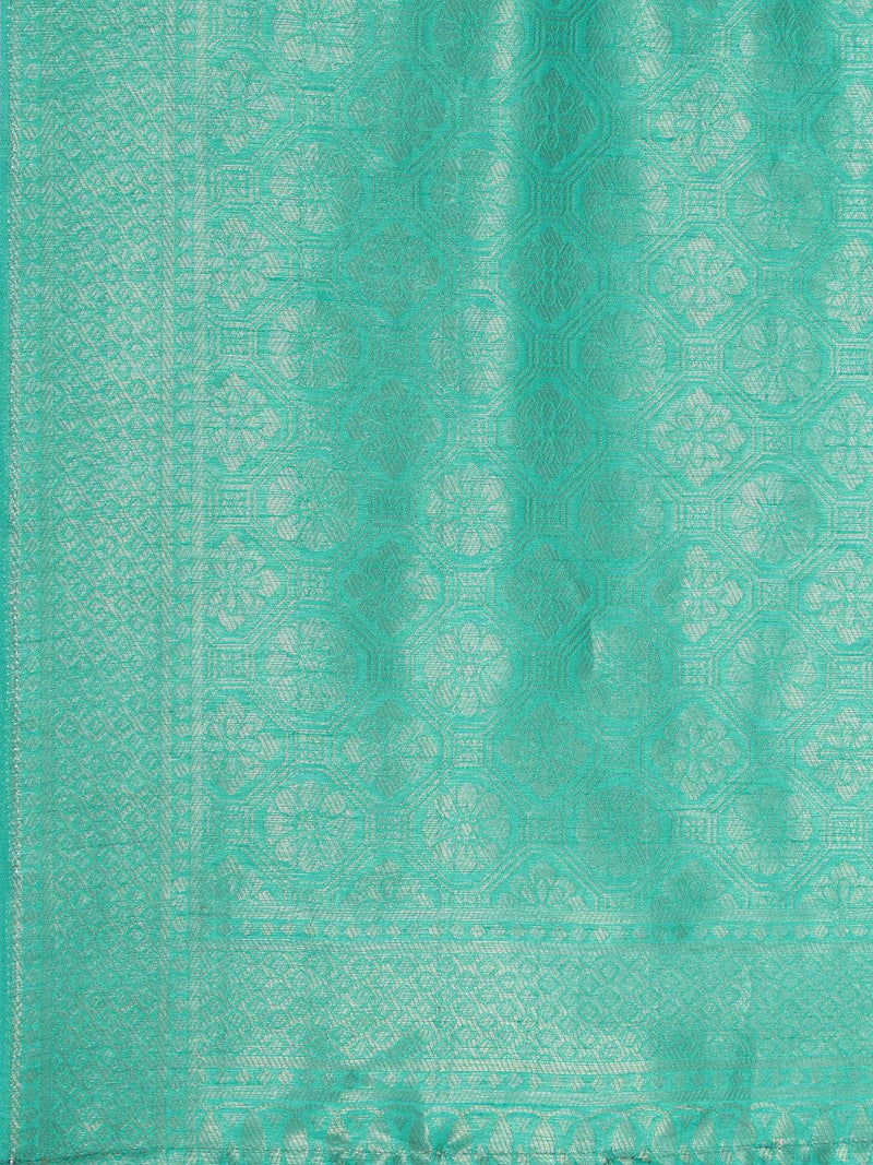 DUNGRANI TURQUOISE EVA SILK NAYRA SAREE