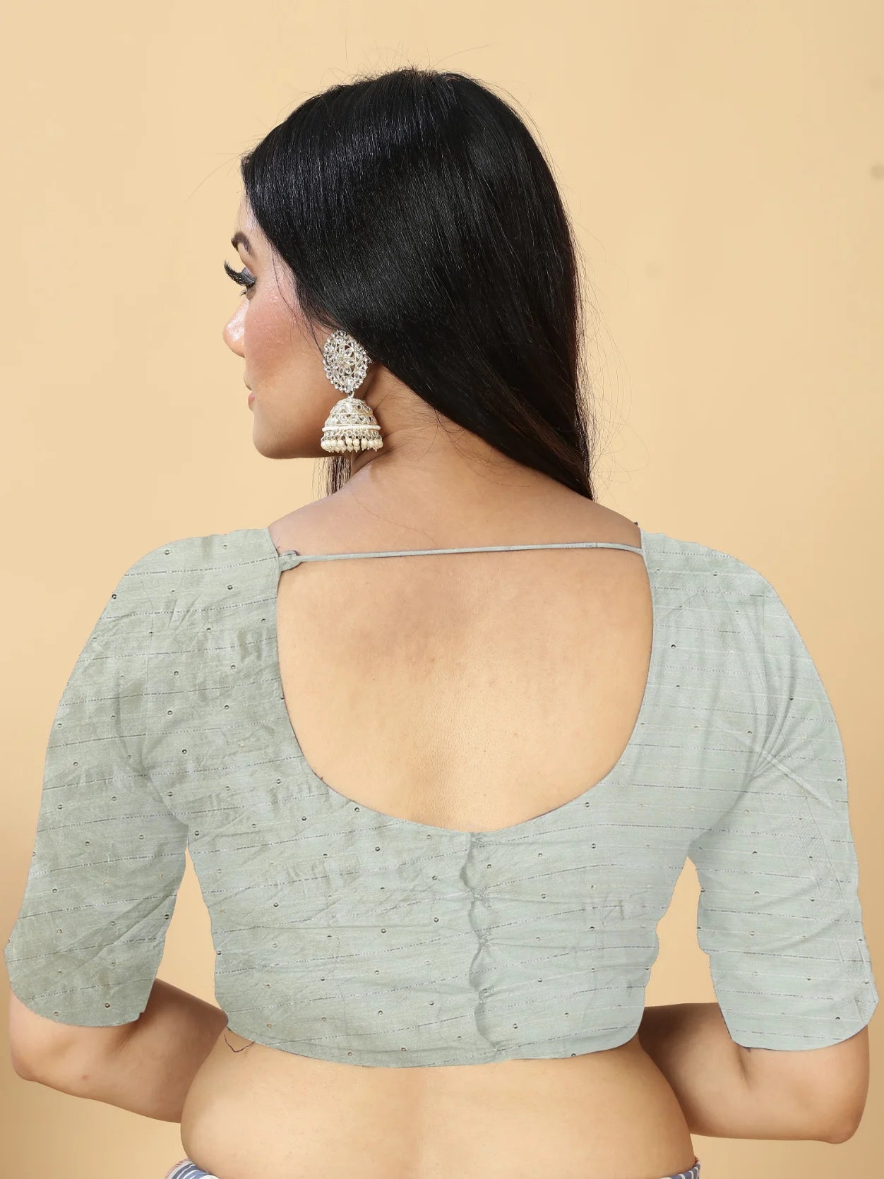 PISTA SHADE VISCOSE MUL FIGARO SAREE