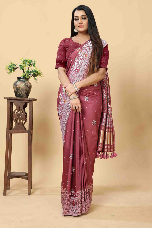 PINK PERI PERI SAREE