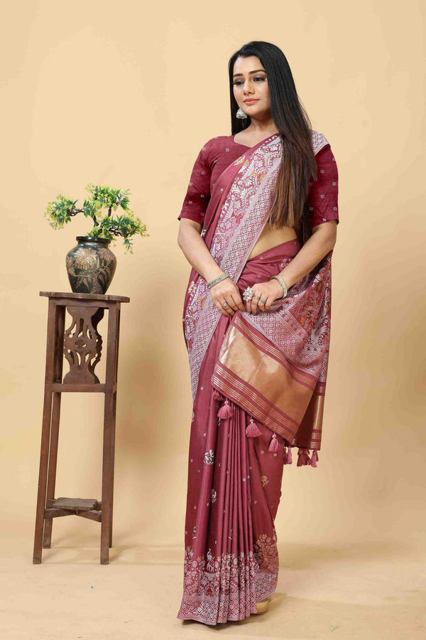 PINK PERI PERI SAREE