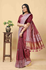 PINK PERI PERI SAREE