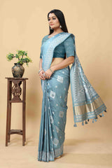 BLUE PERI PERI SAREE